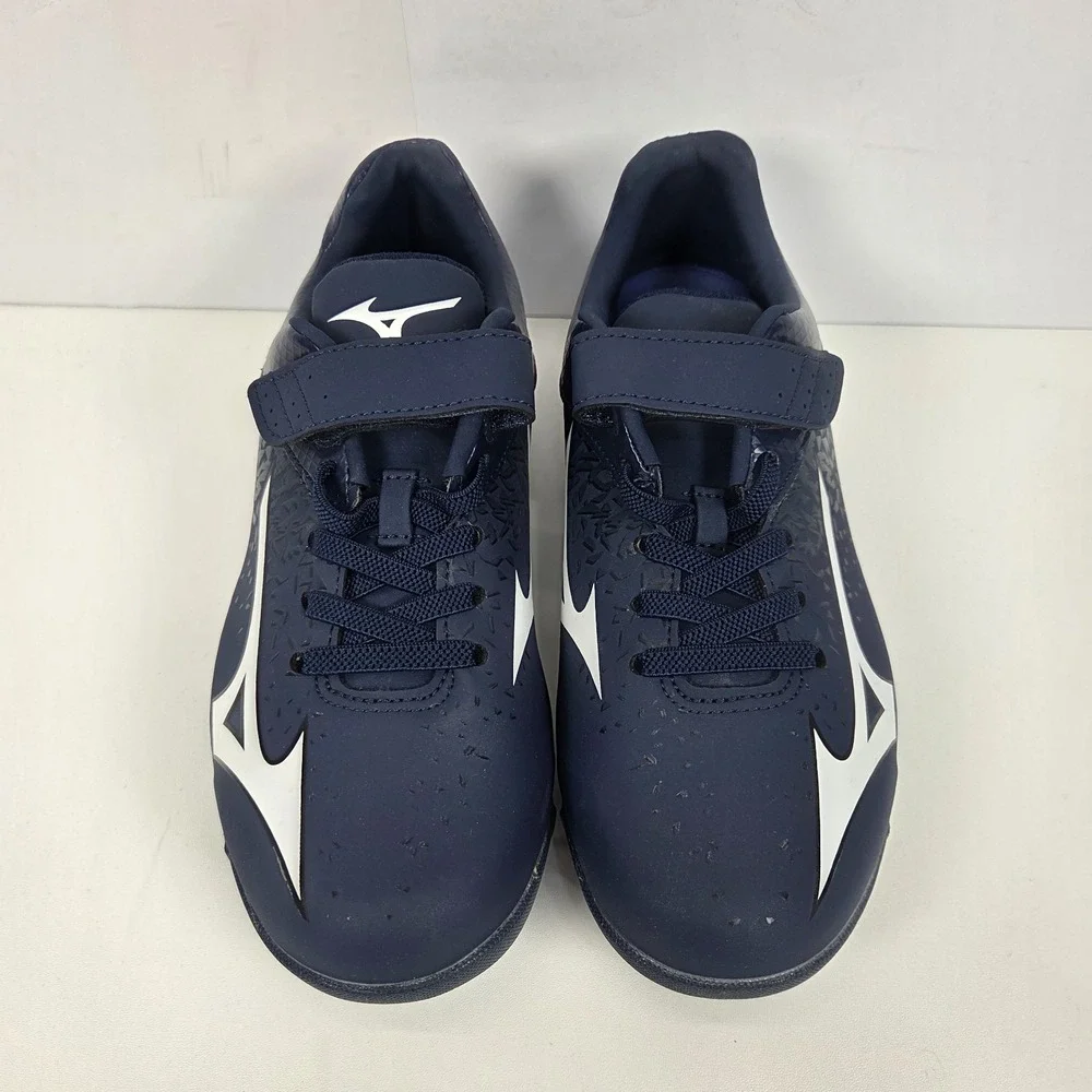 Mizuno Unisex Kids' Wave Select Nine Jr Baseball Cleats Navy/White Size 3